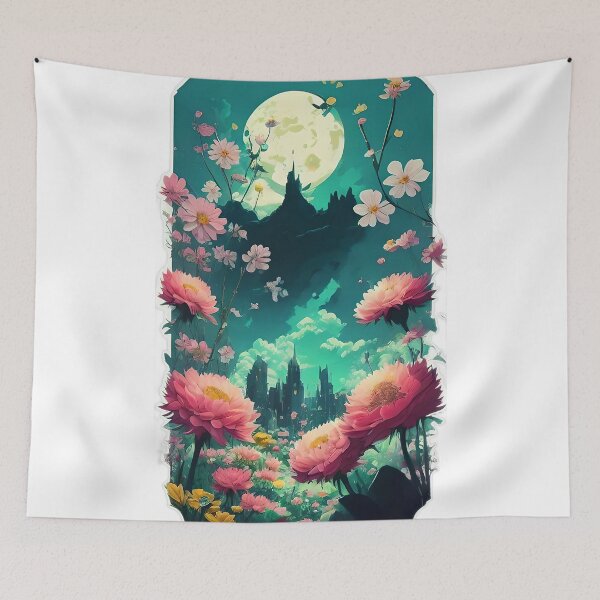 Item preview, Moonlit Wildflowers designed and sold by Dicoart.