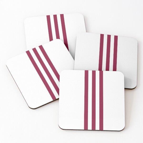 Item preview, Maroon and White Mod Racing Stripes fashion design designed and sold by ModSupporters.
