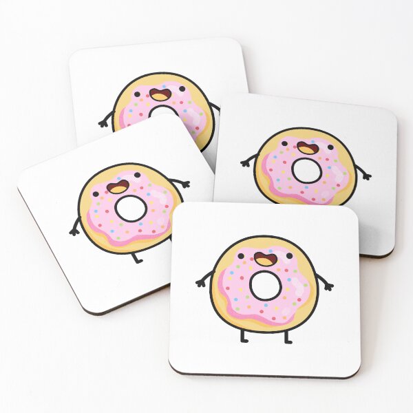 Item preview, Kawaii Pink Sprinkled Donut designed and sold by kawaiilife.