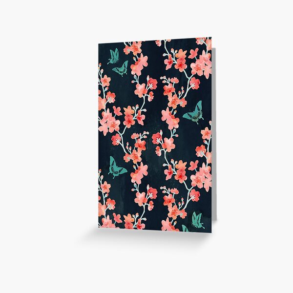 Item preview, Sakura butterflies bold designed and sold by adenaJ.