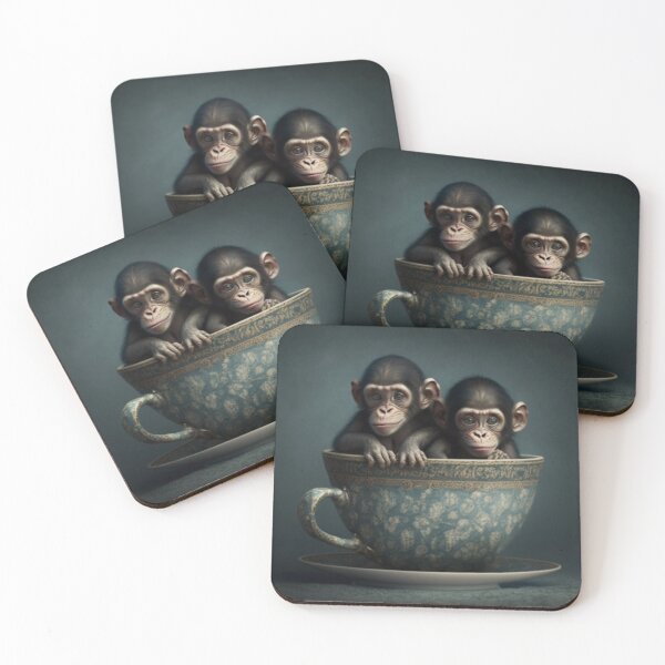 Item preview, Chimps in Teacups: The Only Way for Your Furry Friend to Relax and Look Cool" designed and sold by rdreubss7.