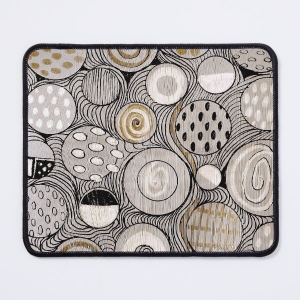 Item preview, Circles sepia minimal zentangle patterns - Megalakaki Art©️ designed and sold by Megalakaki-Art.