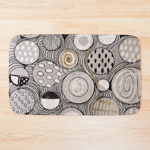 Item preview, Circles sepia minimal zentangle patterns - Megalakaki Art©️ designed and sold by Megalakaki-Art.