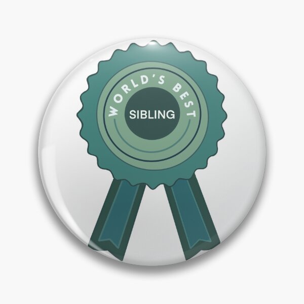 Item preview, Worlds Best Sibling Ribbon designed and sold by design-lx.