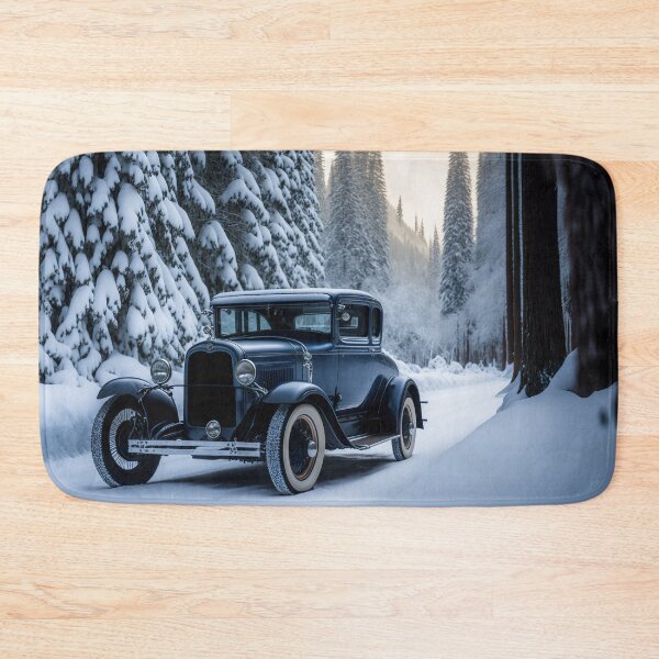 Item preview, Winter Hot Rod: Snow and Steel #22, a perfect gift for all American Hot Rod fans designed and sold by RodZnRoll.