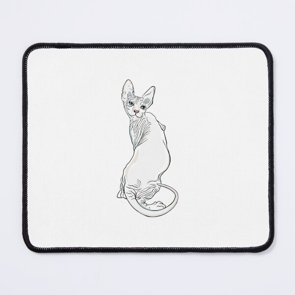 Item preview, Vector illustration Sphynx cat linear  designed and sold by Anastasiia Yurevych.