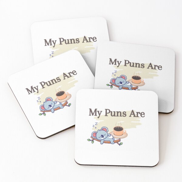 Item preview, Cute My Puns Are Koala Tea | Light Background designed and sold by embaarc.