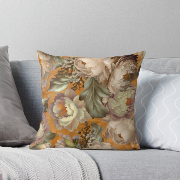 Item preview, Baroque Hand Painted Vintage Flower Botanical Garden Gold Nightgarden designed and sold by UtArt.