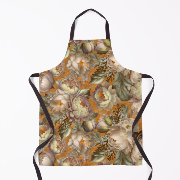 Item preview, Baroque Hand Painted Vintage Flower Botanical Garden Gold Nightgarden designed and sold by UtArt.