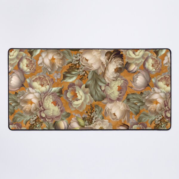 Item preview, Baroque Hand Painted Vintage Flower Botanical Garden Gold Nightgarden designed and sold by UtArt.