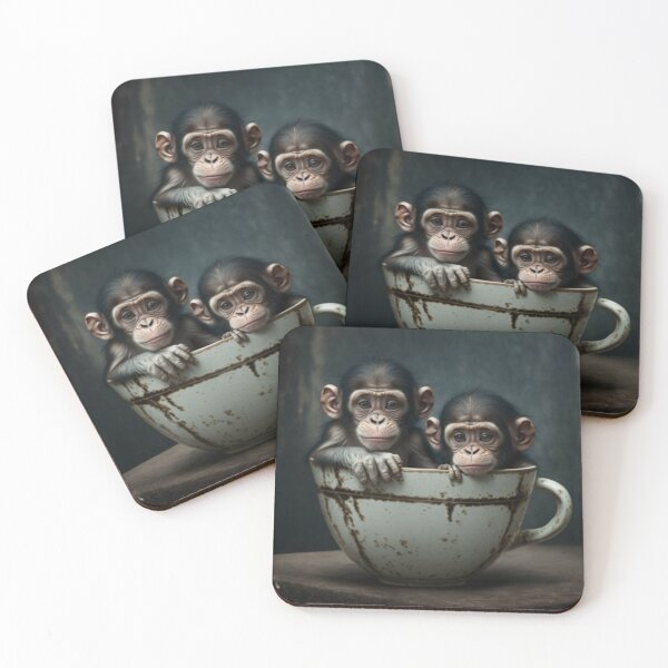Item preview, "Chimps in Teacups: The Only Way to Enjoy Tea and Look Stylish" designed and sold by rdreubss7.