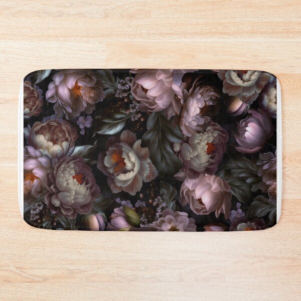 Item preview, Baroque Hand Painted Vintage Flower Botanical Night Garden Purple Nightgarden designed and sold by UtArt.