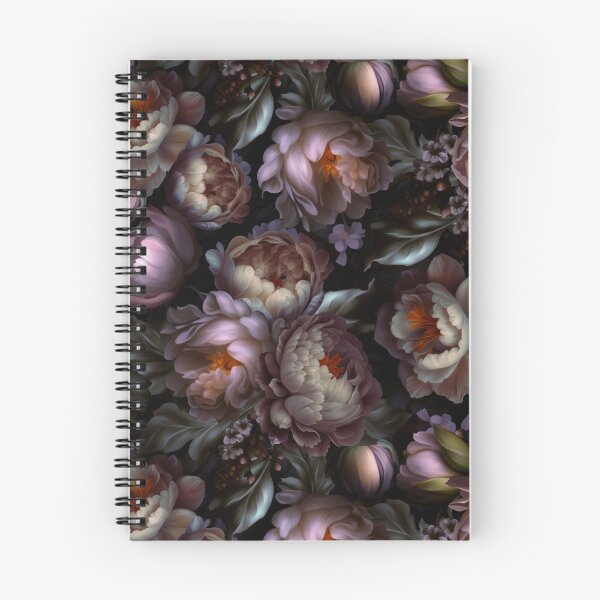 Item preview, Baroque Hand Painted Vintage Flower Botanical Night Garden Purple Nightgarden designed and sold by UtArt.
