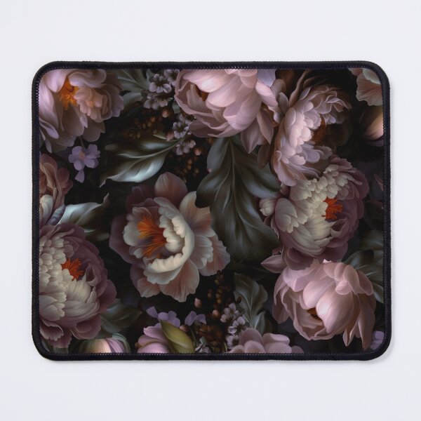 Item preview, Baroque Hand Painted Vintage Flower Botanical Night Garden Purple Nightgarden designed and sold by UtArt.