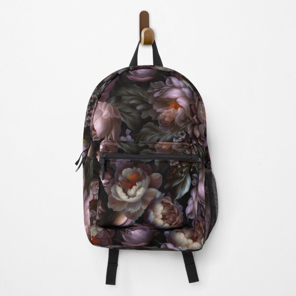 Item preview, Baroque Hand Painted Vintage Flower Botanical Night Garden Purple Nightgarden designed and sold by UtArt.