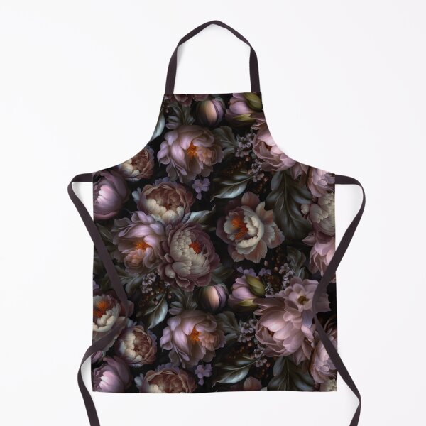 Item preview, Baroque Hand Painted Vintage Flower Botanical Night Garden Purple Nightgarden designed and sold by UtArt.