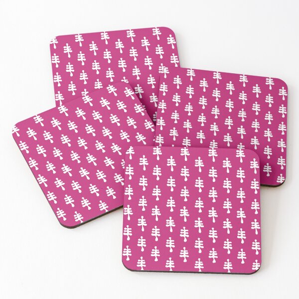 Item preview, Magenta Simple abstract shape pattern design designed and sold by Arubi-Art.