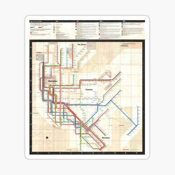 Item preview, NYC Subway Map 1972 designed and sold by titokarl.