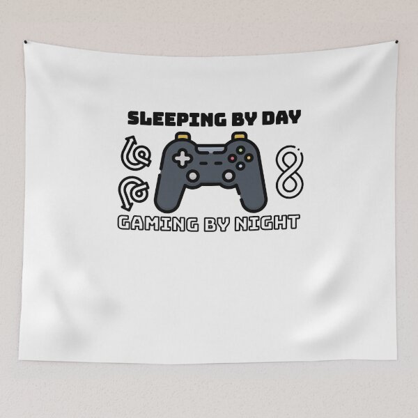 Item preview, Sleeping By Day Gaming By Night designed and sold by mu-art.