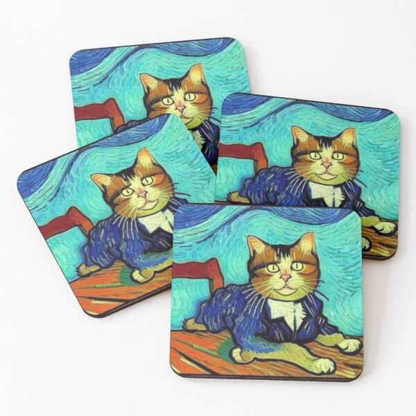 Item preview, Cat Van Gogh Style #21 designed and sold by cardia1991.