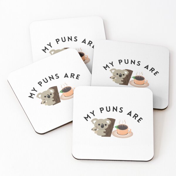 Item preview, Funny My Puns Are Koala Tea | Light Background designed and sold by embaarc.