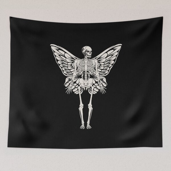 Item preview, Fairycore Aesthetics Skeleton Butterfly Wings Gothic Fairy Grunge Art designed and sold by alenaz.