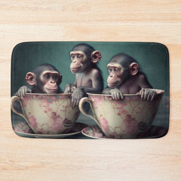Item preview, The Funniest Chimps in Teacups designed and sold by rdreubss7.