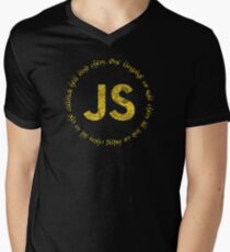 JavaScript - One language to rule them all Men's V-Neck T-Shirt