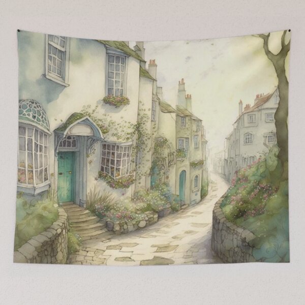 Item preview, A winding street of quaint old houses designed and sold by NattyCorvus.
