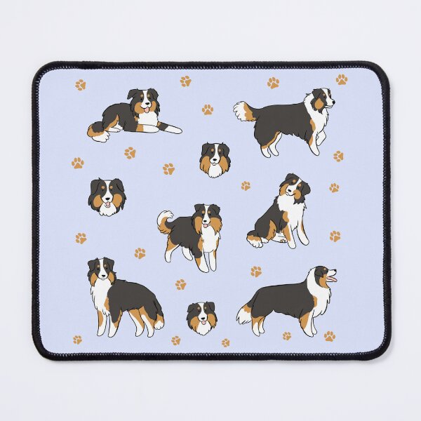 Item preview, Black Mini American Shepherd Dog illustration pack designed and sold by Yarafantasyart.