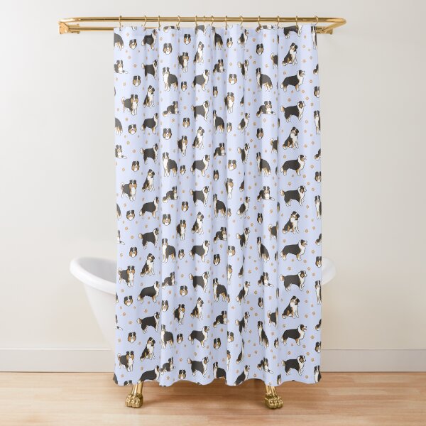 Item preview, Black Mini American Shepherd Dog illustration pack  designed and sold by Yarafantasyart.