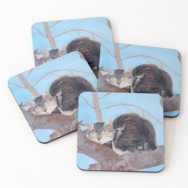 Item preview, Cat napping in a tree designed and sold by RadMomCreations.