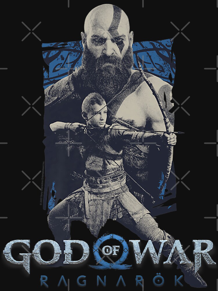  God of War: Ragnarok Silver Kratos and Atreus T-Shirt :  Clothing, Shoes & Jewelry