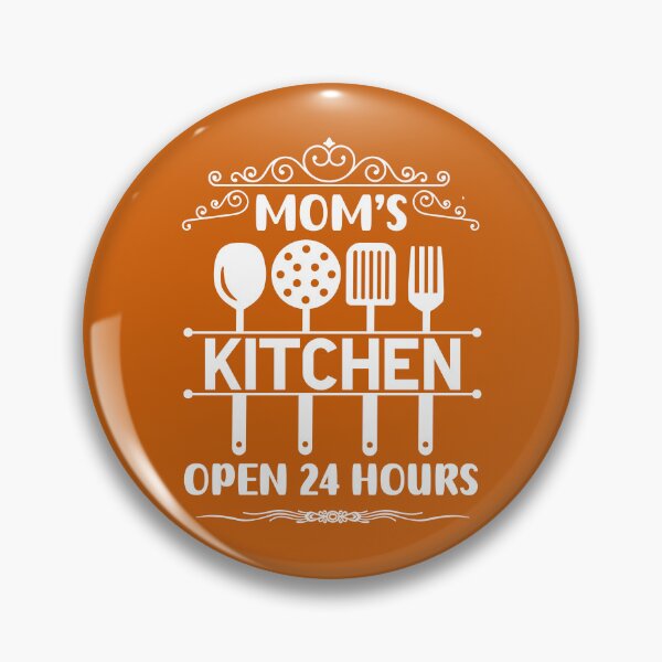 Item preview, Mom's Kitchen Open 24 Hours, Funny Kitchen Quote, Cooking Quote designed and sold by DesignHouse07.