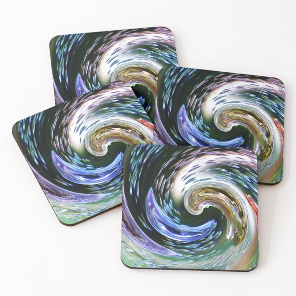 Item preview, Bold and vibrant colour palette swirl pattern designed and sold by Paws and Ink Art.