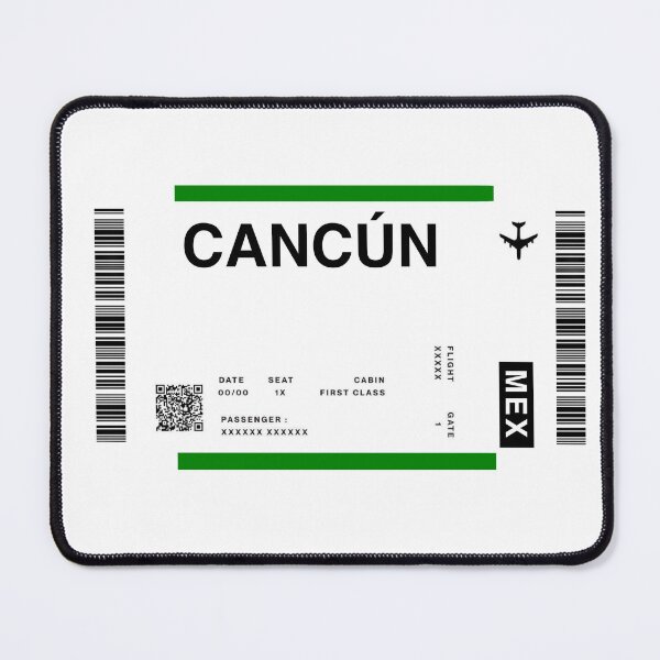 Item preview, Plane ticket "Cancun" designed and sold by Famousstickers-.
