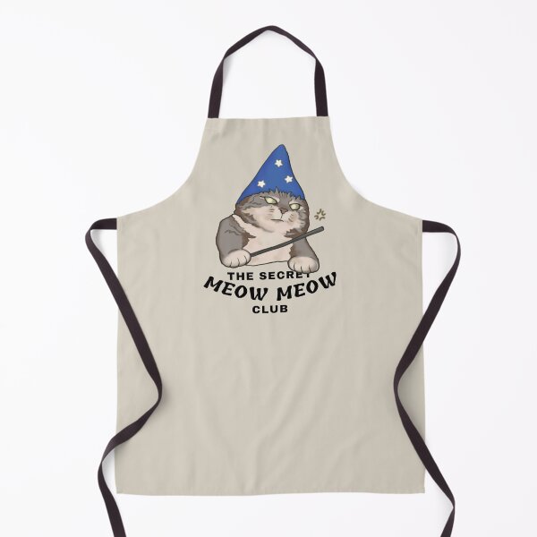 Item preview, The Secret Meow Meow Cat Wizard Club Drawing - Funny Cats designed and sold by ViewerEqualsPhoton.