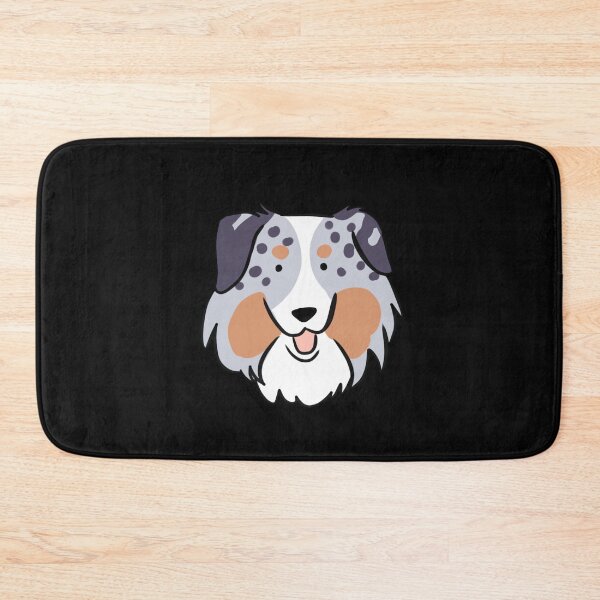 Item preview, Mini american shepherd face illustration  designed and sold by Yarafantasyart.
