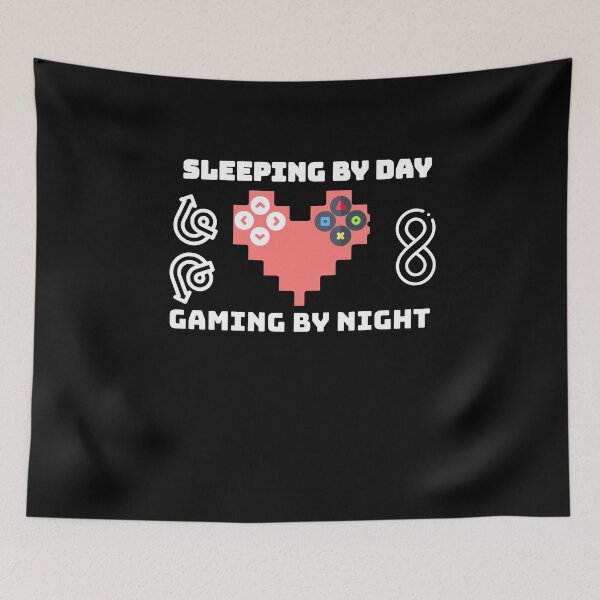 Item preview, Sleeping By Day Gaming By Night designed and sold by mu-art.