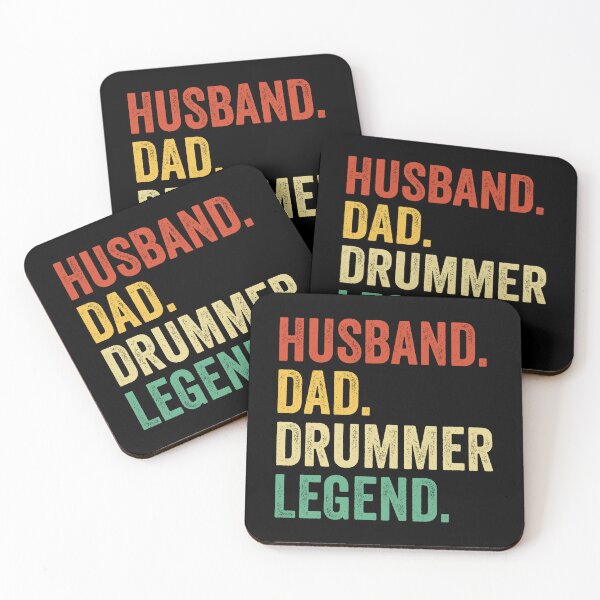 Item preview, Husband Dad drummer Legend, drummer Dad Tee for Husband, drummer Dad Father's Day Gift, drummer Dad Gift for Him designed and sold by Dogs Geeky⭐⭐⭐⭐⭐.