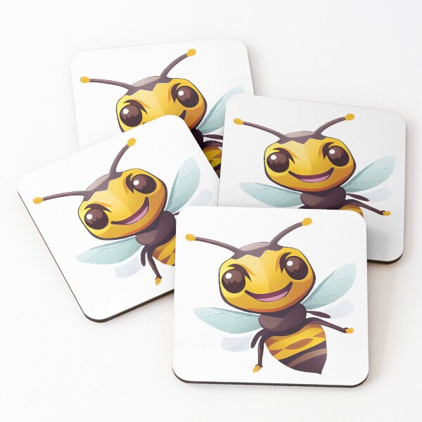 Item preview, Adorable Smiling Wasp Cartoon designed and sold by Fitbys.