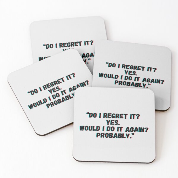 Item preview, New Girl Quote -  “Do I regret it? Yes. Would I do it again? Probably.”-Nick Miller designed and sold by Artful-Julia.