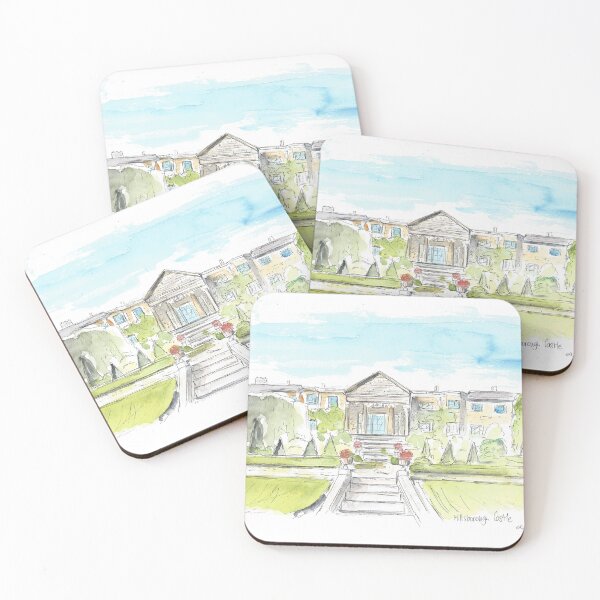 Item preview, Royal Hillsborough Castle watercolour art sketch designed and sold by DebTheZeb.