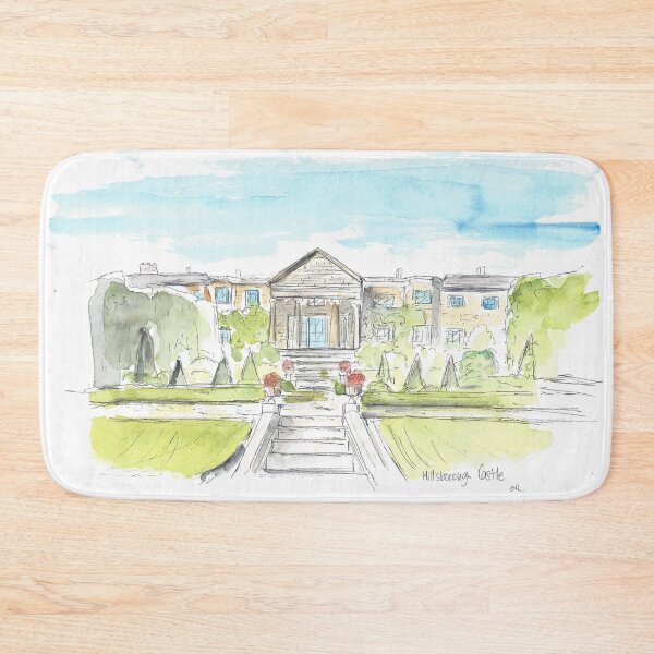 Item preview, Royal Hillsborough Castle watercolour art sketch designed and sold by DebTheZeb.