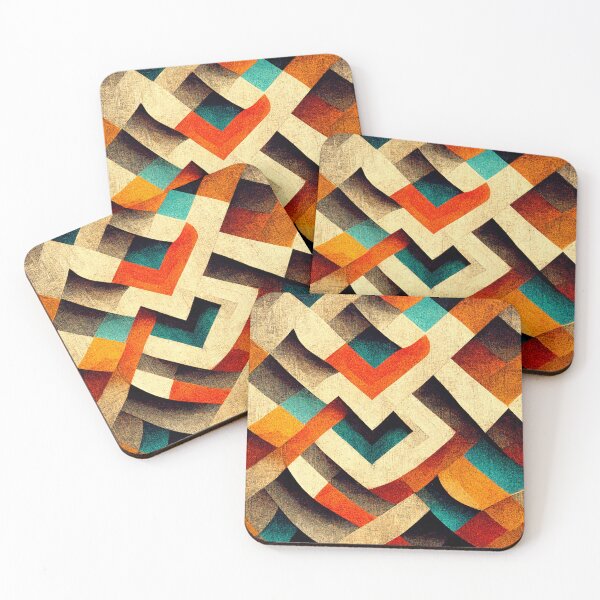 Item preview, abstract trippy colorful geometric pattern designed and sold by sSupernovas001.