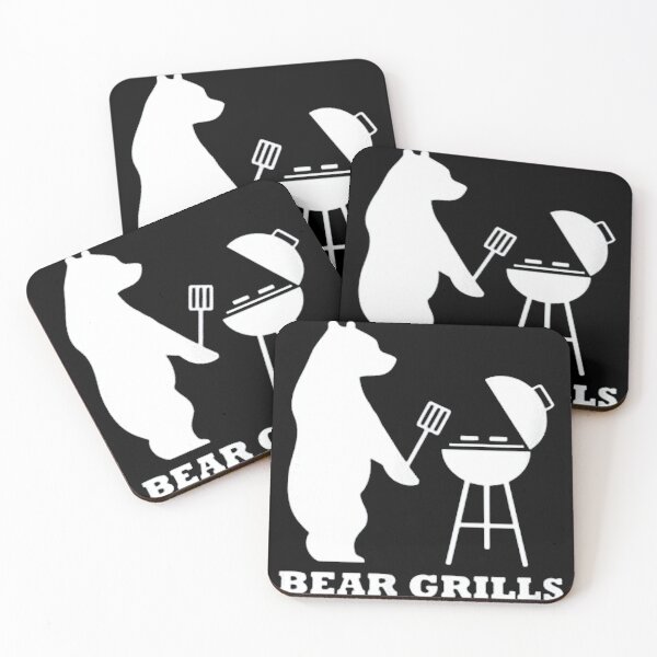 Item preview, Bear Grills- Funny Bear Grilling BBQ Grill Bear Tee Gifts designed and sold by e-z4k.