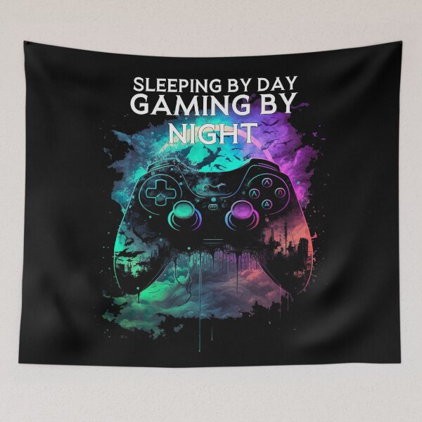 Item preview, Sleeping by Day, Gaming by Night    vers 1 designed and sold by loganferret.