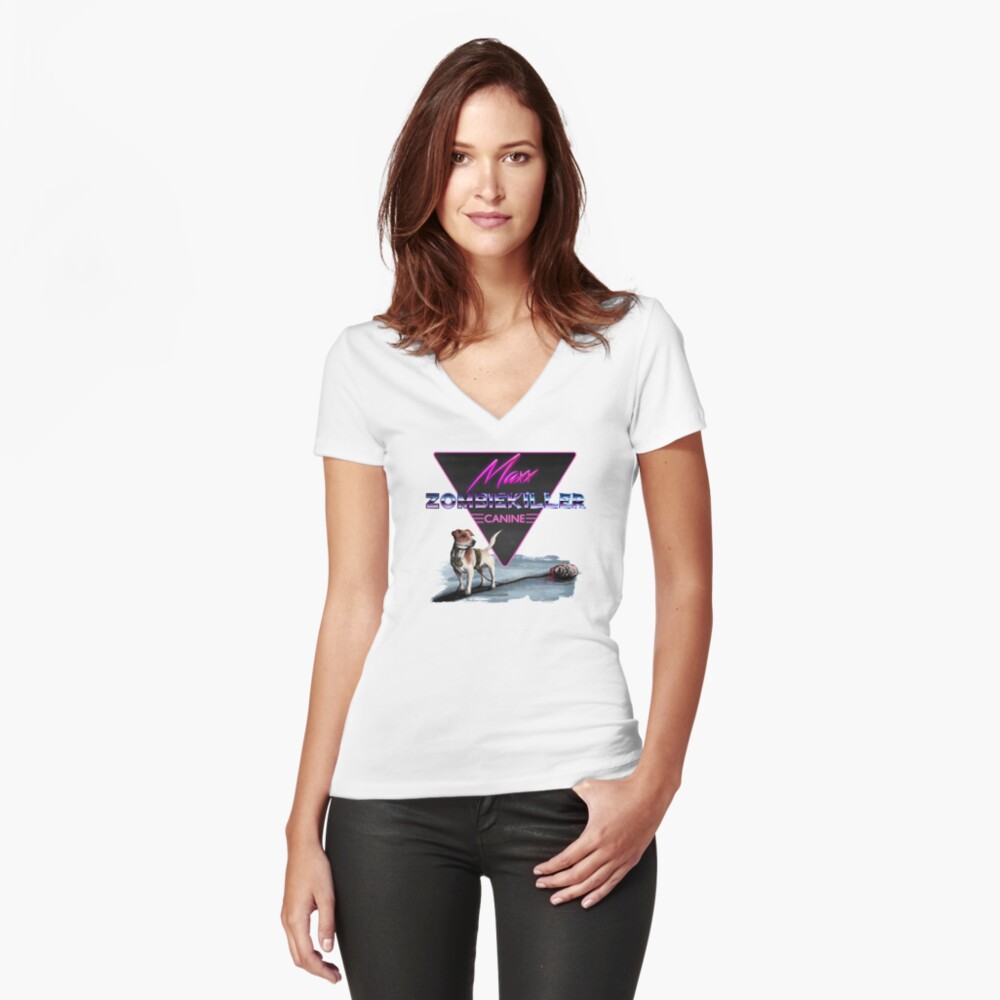 Item preview, Fitted V-Neck T-Shirt designed and sold by mattskilton.