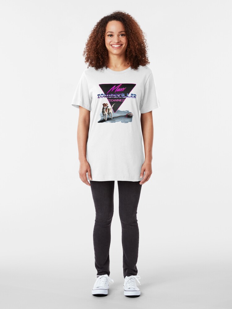 Alternate view of Maxx the Zombiekiller Slim Fit T-Shirt