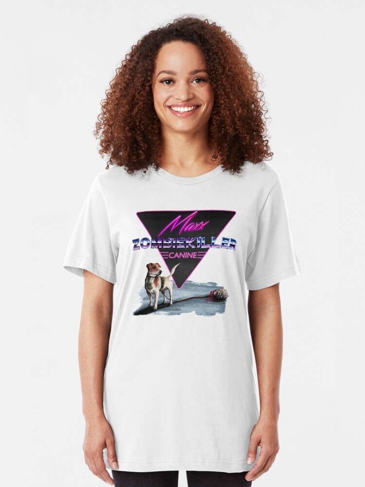 Alternate view of Maxx the Zombiekiller Slim Fit T-Shirt